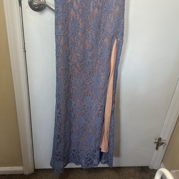 City studio blue sparkling lace gown/dress - Picture 4 of 15